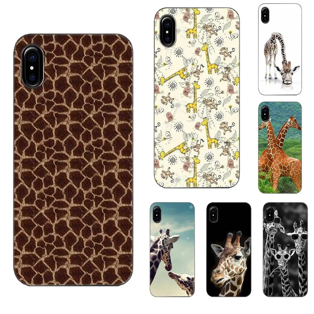 

For Huawei G7 Y6 II Y7 For Xiaomi Redmi Note 2 3 5 Mi 3 4 4C 4I 5S 5X 6X 8 SE Pro Soft TPU Cases Fundas Glasses Giraffe Cubs