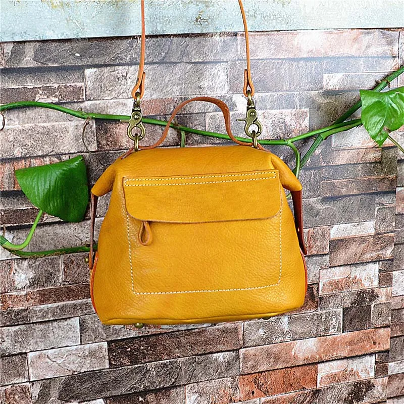

AETOO New factory retro handmade bag Vegetable tanned female bag versatile portable messenger bag