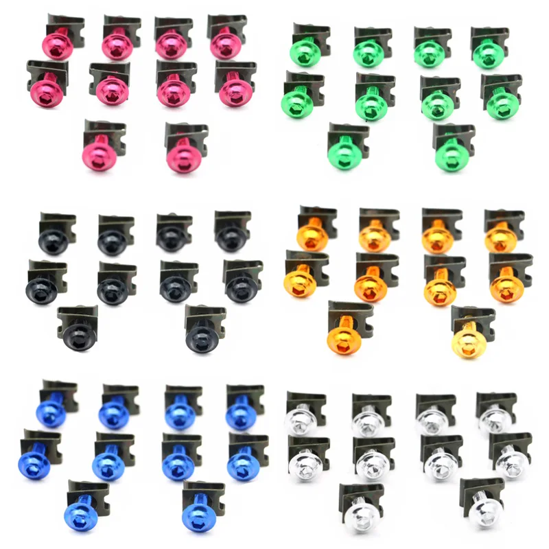 

CNC 6mm M6 Fairing Bolt Screw Spring Fastener For Honda CBR600RR CBR 600 RR 03-2016 CBR900RR 92-99 CBR600F 87-90 CBR600F4 99-00