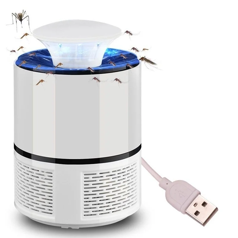 6 Lamp Electronic Mosquito Killer Indoor Mosquito Trap Inhaled Fly USB Charger