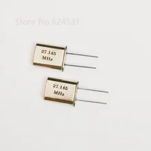 10 шт. HC-49U в линии кварцевый кристаллический осциллятор 27,145 МГц 27,145 м пассивный Кристаллический Резонатор