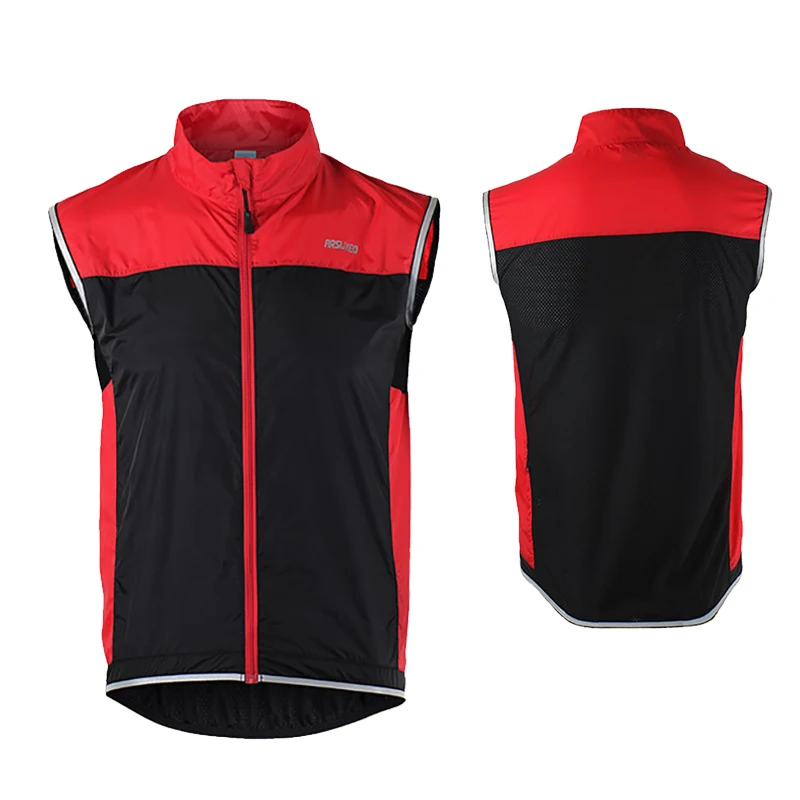 

Top Quality Men Reflective Clothing Cycling Jacket Sleeveless Clothes Cycling Vest Windproof MTB Bike Bicycle Breathable Clothes