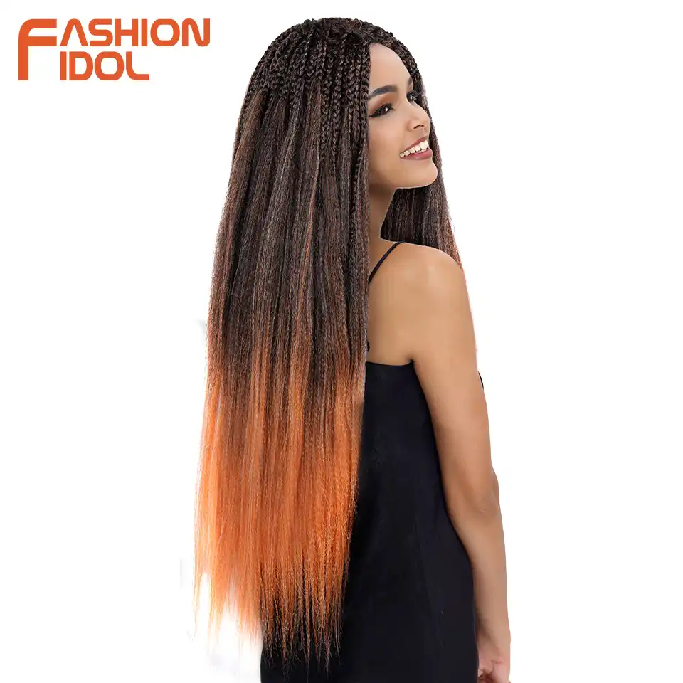 Fashion Idol Micro Box Braid 30 Inch Crochet Braids Tail Straight