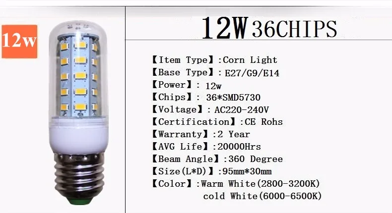 E27 20 Вт 69 светодиодный SMD5730 Светодиодные лампы 220 в 230 в 240 В светодиодный теплый белый холодный белый светодиодный светильник