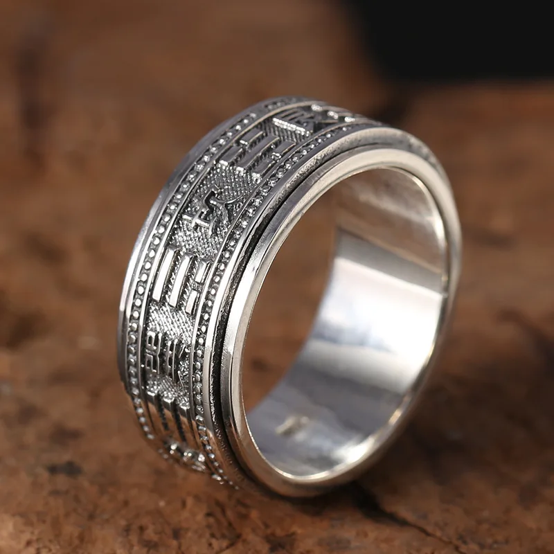 

2019 New Fashion 925 Sterling Silver Fashion dazzling Rings for Men Gift Punk&Rock