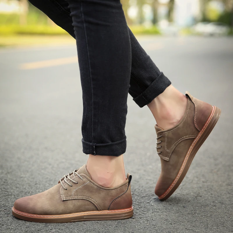 fashion leather casual shoes men comfortable leisure moccasins cheap dress male footwear work elegant boy oxford shoes for m (26)