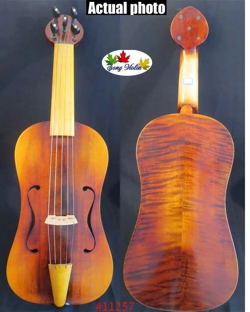 

Copy of medieval Fiddle hand made 5 strings 15 3/4" vielle.good sound #11247