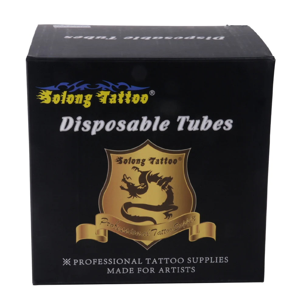 

Solong Tattoo Sterilized Disposable Tattoo Tubes with Clear Long Tips Assorted Mixed Size G501A-3DT