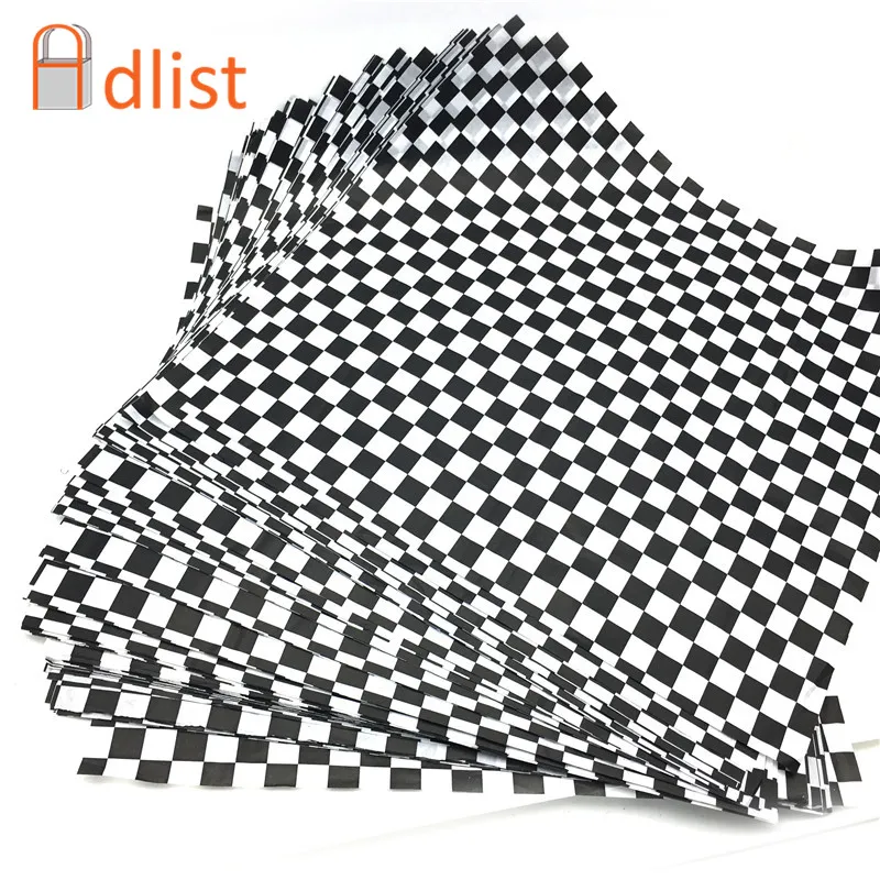 500pcs Black checkered Baking Oil Grease Paper Bread Sandwich Burger Fries Wrapping Papers Printed Food Grade Wax Baking Paper 500pcs Black checkered Baking Oil Grease Paper Bread Sandwich Burger Fries Wrapping Papers Printed Food Grade Wax Baking Paper