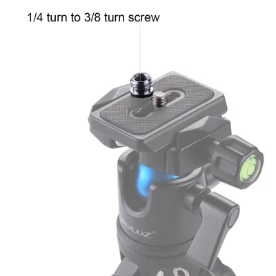 

2pcs Photo Studio Unc 1/4" Interchangeable 3/8 Adapter Screw Camera Tripod Heads Camera Slide Interface Conversion Nut