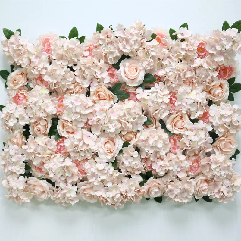 Flone Artificial Flower Row Hydrangea Rose Silk Flowers Wedding Flower Supplies Flower Wall Arches Wedding Party Backdrop Decor (5)