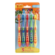 5 шт./лот мягкая детская зубная щетка с изображением медведя из мультфильма, гигиена полости рта, уход за детьми