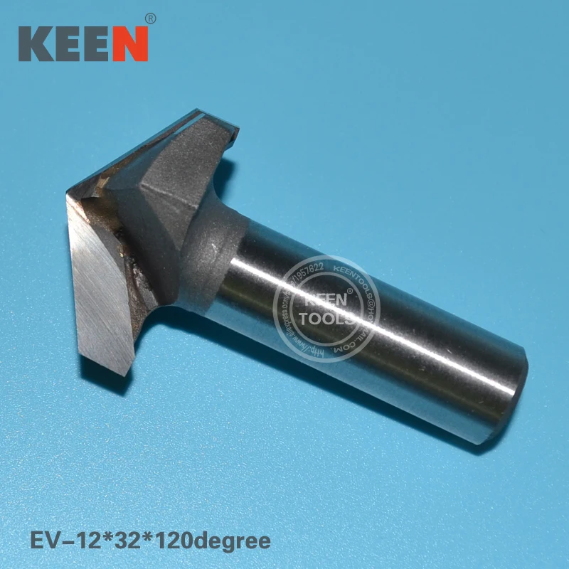 

12*32*120 Degree 3D CNC Router V Groove Bit Woodworking Parts Can Be Applied to Acrylic MDF PVC Engraving nd Chamfer etc