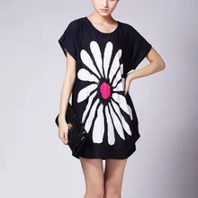 Летние женские повседневные футболки с коротким рукавом и принтом кота, топы и футболки больших размеров, пуловер, свободная туника, L-5XL, большие размеры