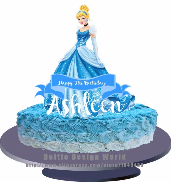 prinzessin cinderella essbaren kuchen topper wafer reis papier prinzessin cinderella essbaren kuchen topper wafer reis papier kuchen herz cupcake cookie dekorieren benutzerdefinierte geburtstag kuchen