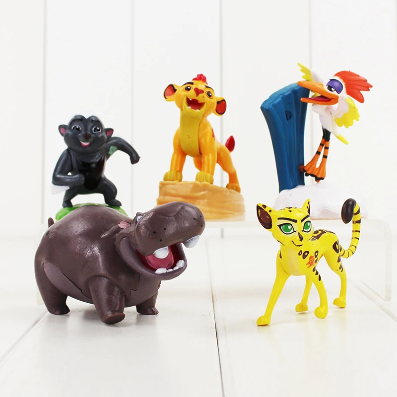 

5pcs/lot The Lion King Figure Toys Simba Nala Rafiki Zazu Bird Hippo Animal Model Dolls for Children