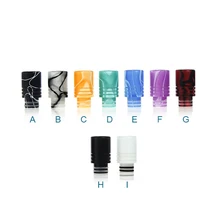 Sailing electronic cigarette 510 acrylic drip tips assorted colors for 510 thread tank RTA atomizer