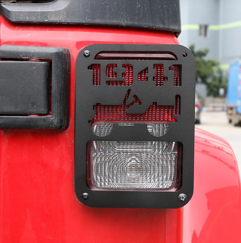 Sansour задний фонарь для автомобиля защитный чехол Jeep Wrangler JK 2007 2016 черный|tail light