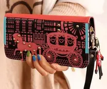 Estilo Preppy Novidade venda Quente 2018 mulheres de couro com zíper bonito transporte designer longo carteira bolsa feminina carteras mujer 45