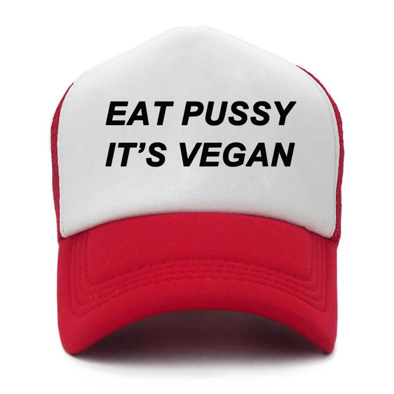 EAT PUSSY это веганская кепка мужская с буквенным принтом женская дышащая сетка Дальнобойщик шляпа мужская Кепка летняя уличная Gorras Планас; Хип-хоп - Цвет: C8