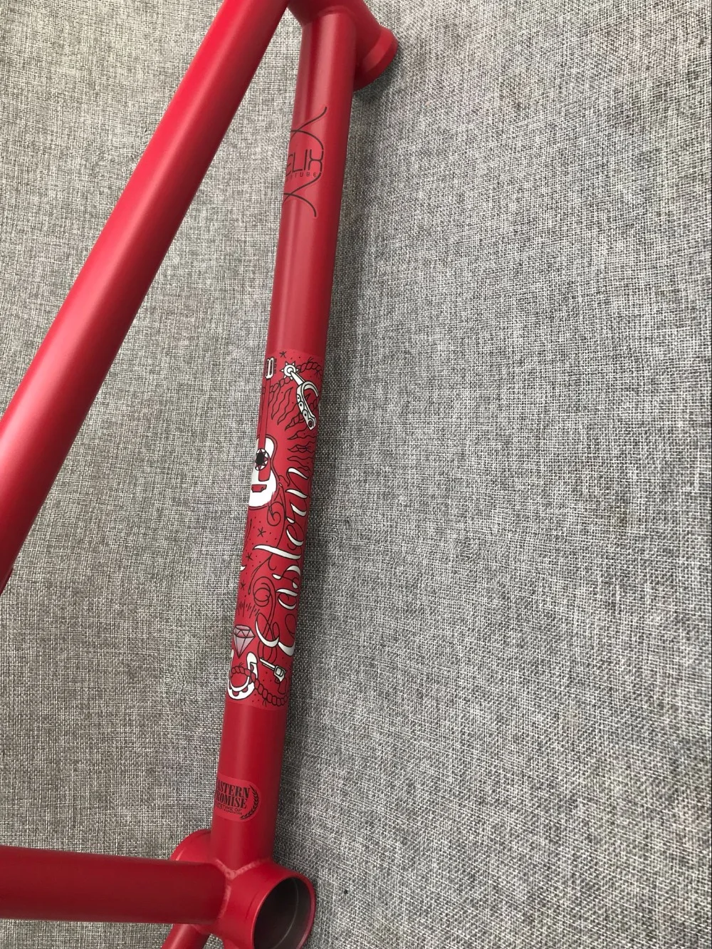 Top EASTERN VAQUERO BMX frame heat treated red made in Taiwan 5
