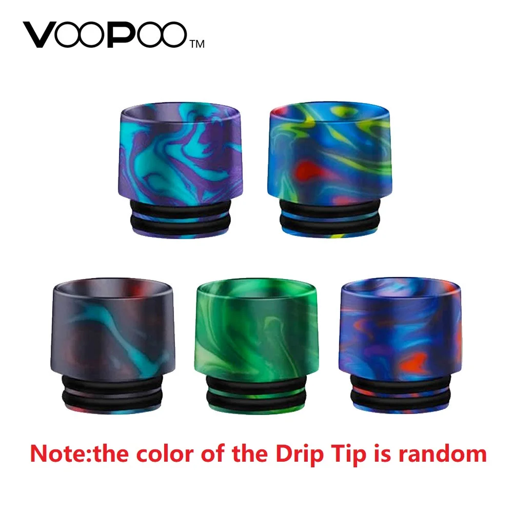 

Original VOOPOO UFORCE/UFORCE T1 Tank Resin 810 Drip Tip Random Colors Electronic Cigarette Replacement 810 Drip Tip Vape E Cig