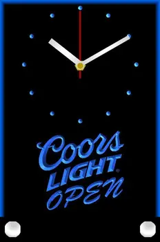 

tnc0007 Coors Light Beer OPEN Bar Table Desk 3D LED Clock