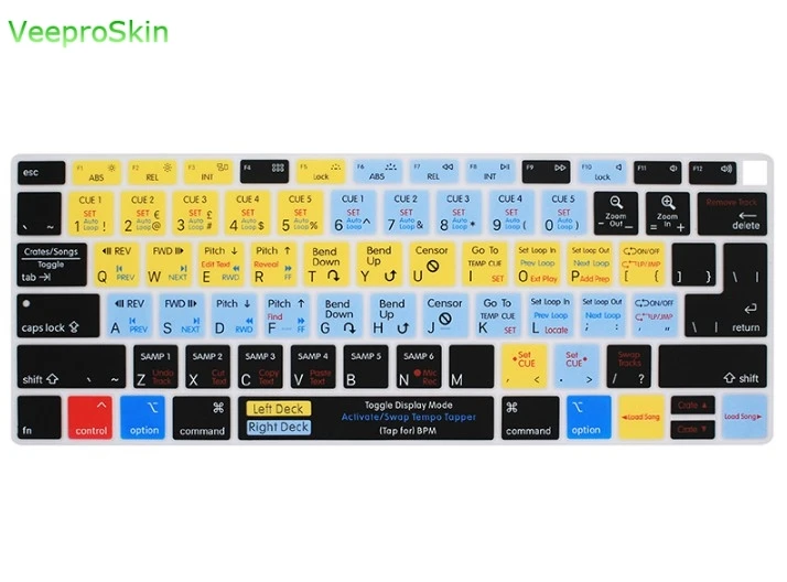 Силиконовый чехол для Macbook Air 13 2018 3 дюйма A1932 Serato Scratch Live Shortcuts | Компьютеры и офис