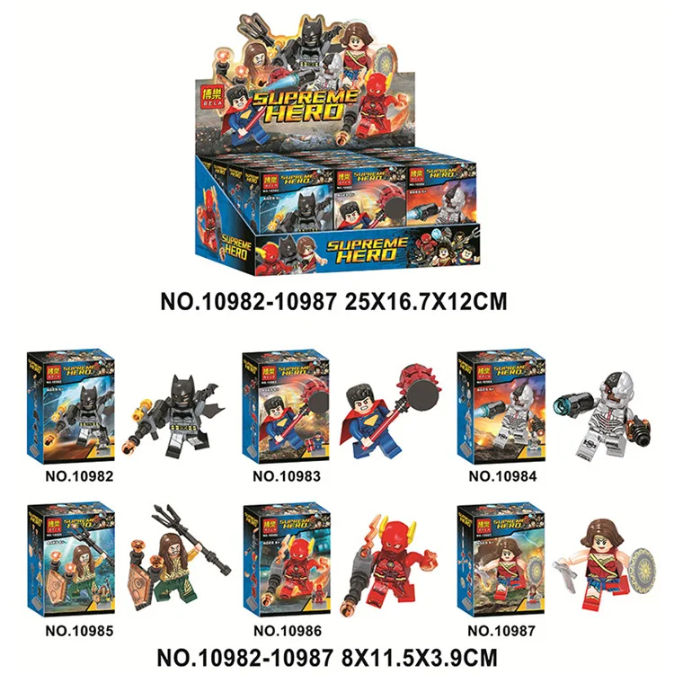 

Compatible With Legoings 10982 10983 10984 DC Super Hero Mighty Micros Bizarro Moth Doomsday Building Block Bricks Batman