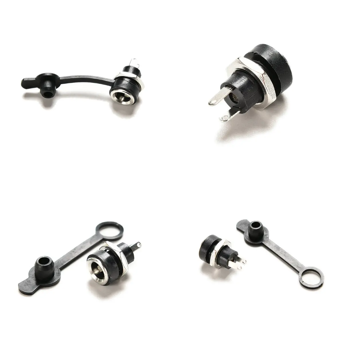 

1 PCS Black Waterproof DC Power Socket Jack Power Charger Plug Panel Mount Female Mount Connector 3A 5.5 x2.1mm