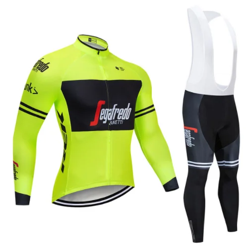 2019 موفيستار فريق طويلة الأكمام الدراجات جيرسي مجموعة مريلة السراويل روبا ciclismo غطاء دراجة MTB الدراجة جيرسي موحدة الرجال الملابس