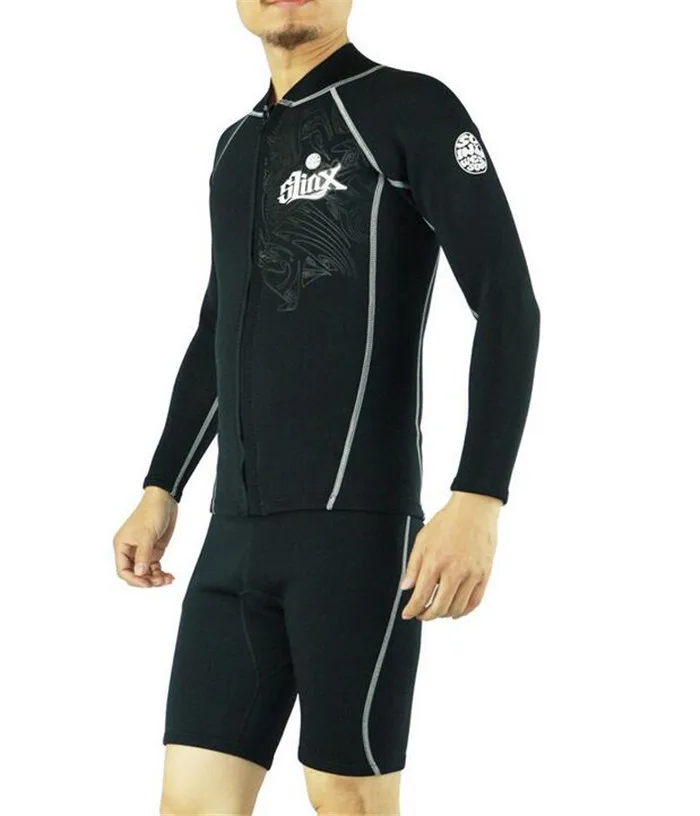 SLINX 2mm Neoprene Men Water sports Jackets Scuba Diving Suit Snorkeling Spearfishing Wetsuit Keep Warm Jacket Swimwear