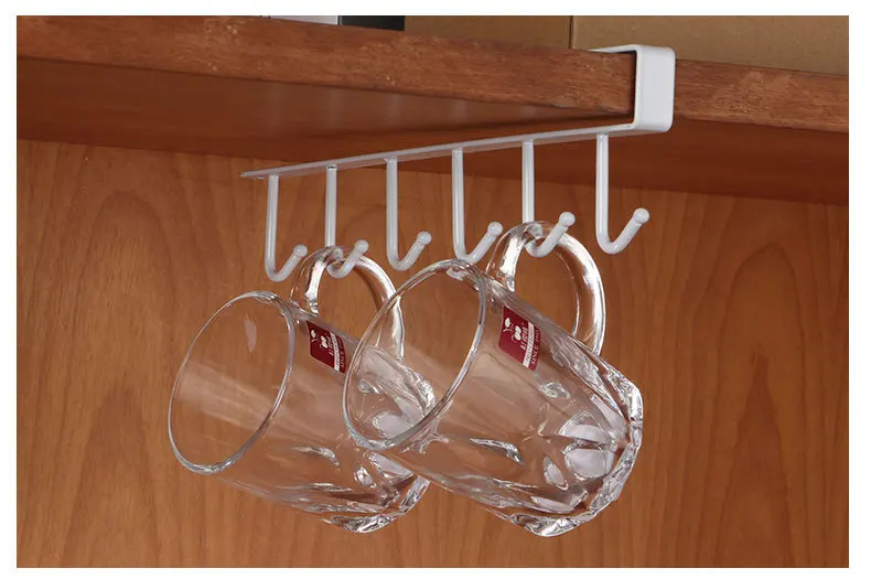Wrought Iron No Trace Nail-free Hook Kitchen Cabinet Storage Rack Multi-function Wardrobe Row Hook Door Rear Finishing Rack Wrought Iron No Trace Nail-free Hook Kitchen Cabinet Storage Rack Multi-function Wardrobe Row Hook Door Rear Finishing Rack