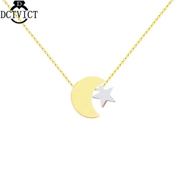 

10pcs Gothic Jewelry Vintage Gold Star Moon Statement Necklace For Women Graduation Gift Stainless Steel Ketting Collier