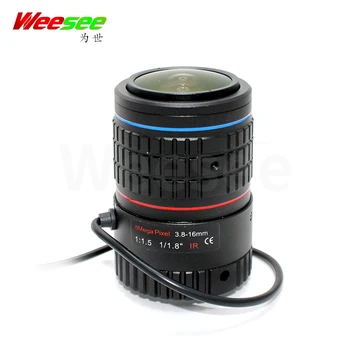 

WS 3.8-16mm 4k 1/1.8'' CS mount CCTV lens 8 megapixel 8MP auto iris manual focus F1.5 camera manual zoom lens