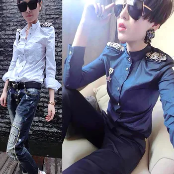 

Fine jewelry Steampunk epaulette korean luxury haute qualite women/men shirt accessories wholesale/broche/broschen