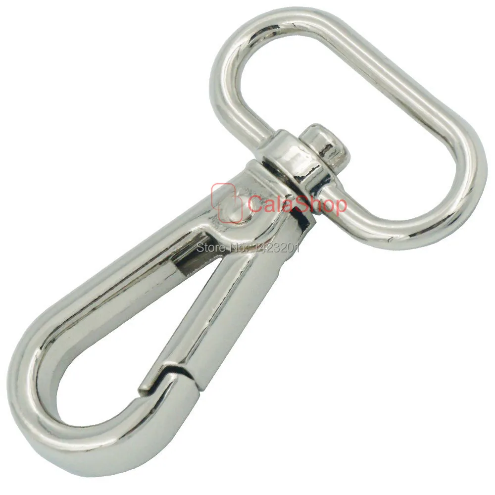 

10 Pcs / Lot 25mm 1" SWIVEL CLIP SNAP Hook TRIGGER 4 Purse Keyring Rings Buckles Nickel