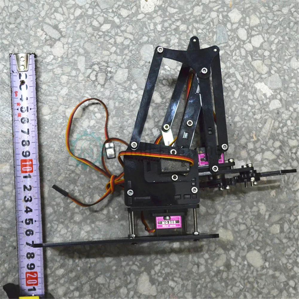 DIY акриловый робот рука робот коготь arduino комплект 4DOF игрушки механический захват манипулятор DIY SNAM1900