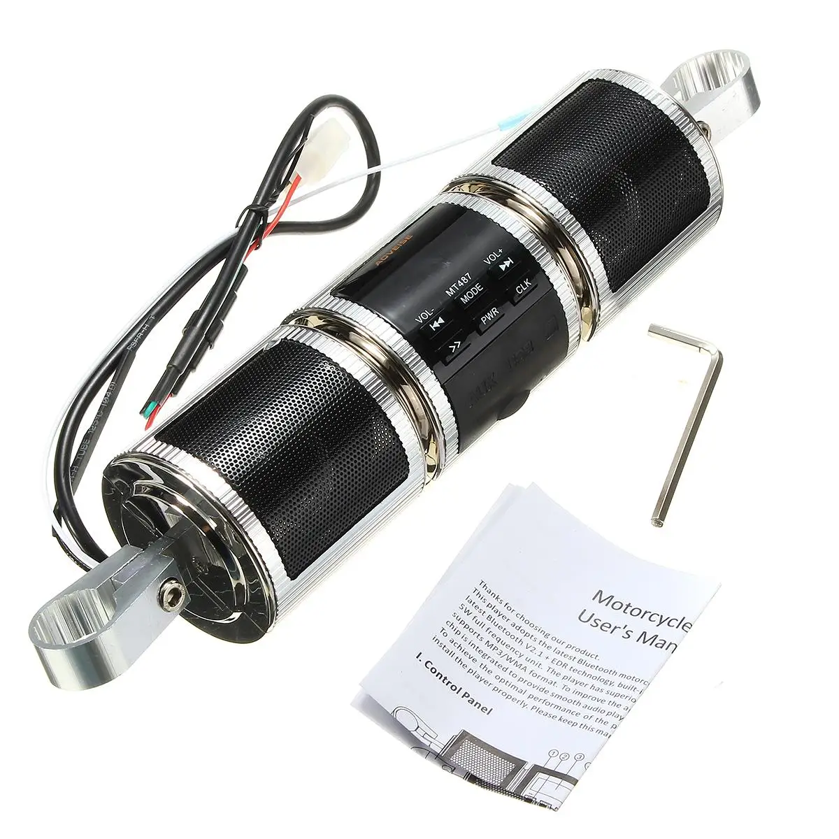Motorcycle Bluetooth Audio Radio Stereo Speakers Waterproof Music Player Mp3 Anti-theft Adjustable Bracket Motorcycle Bluetooth Audio Radio Stereo Speakers Waterproof Music Player Mp3 Anti-theft Adjustable Bracket