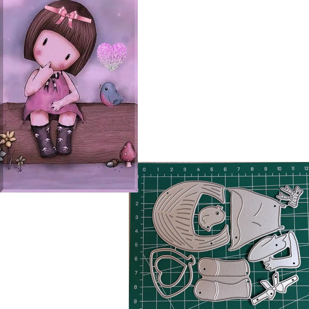 

Girl Metal Cutting Dies 2019 Scrapbooking Craft Dies Cut Stamps Embossing Stencils Invitation Card Making 53