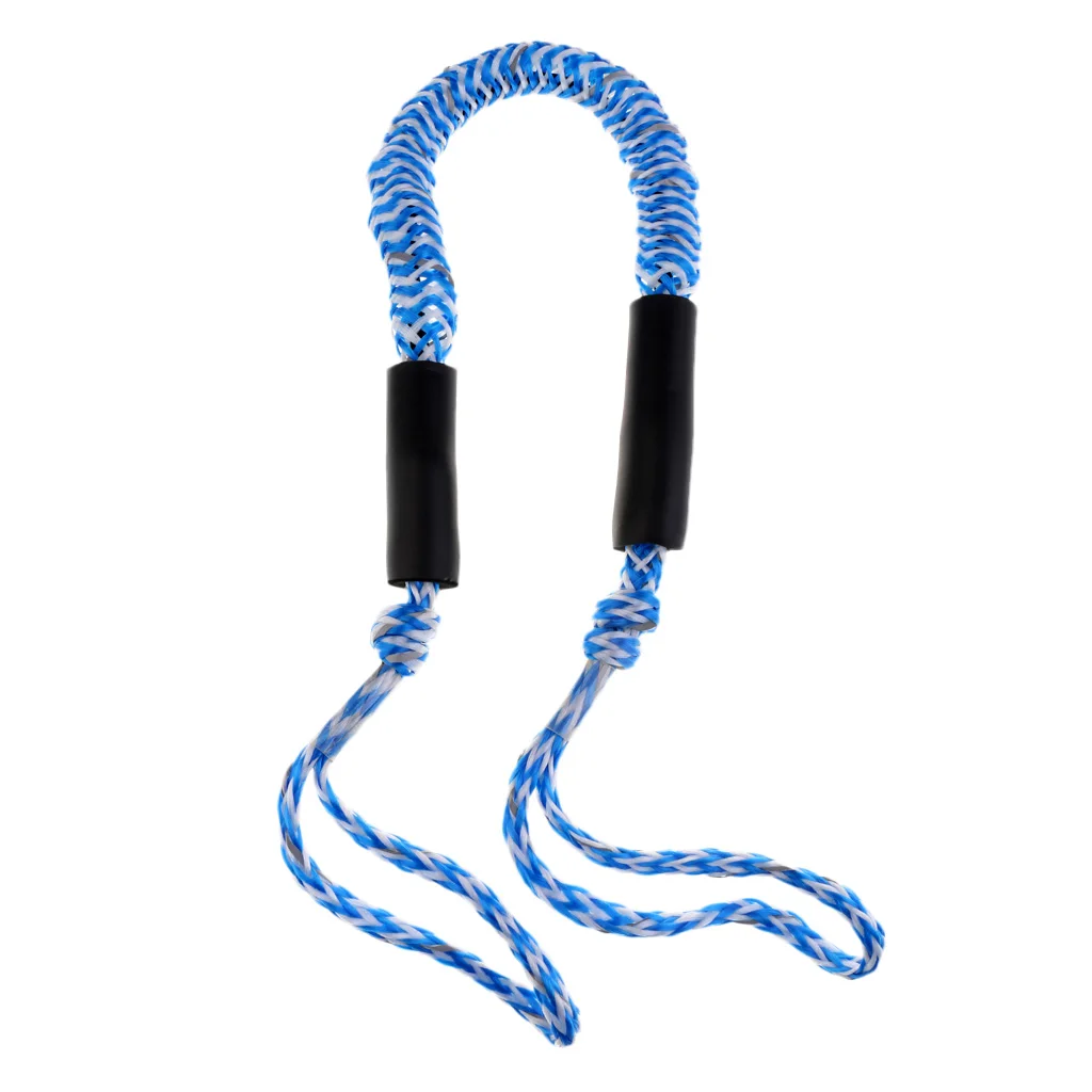 3.5 ft Bungee Cord Rope Dock Lines Shock Cord Boat Docking Stretch with double Loops Marine Dock Bungee Tie 