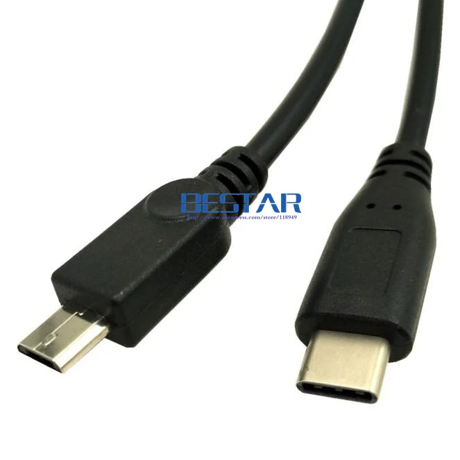 US $246.05 100pcslotUSB 31 Type C Split in two Charging Y CableUSB 20 A Male to USB C Type C Male and Micro USB Male charge cord 03m