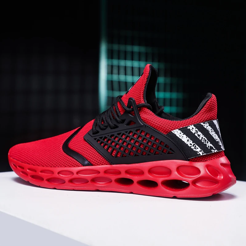 

Hot Running Shoes for Men Sport Shoes Outdoor Breathable Comfortable Fitness Shock absorption Male Trainer Sport Gym Sneakers