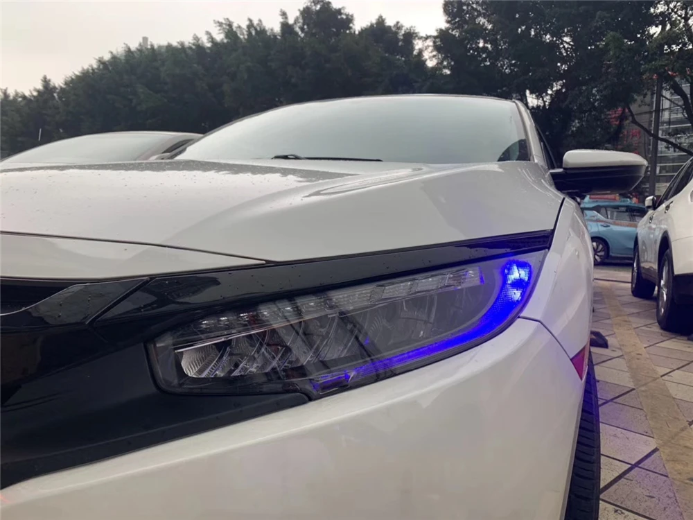 Стайлинга автомобилей головной светильник для Honda Civic 10th 2016 2017 2018 HID светодиодный s