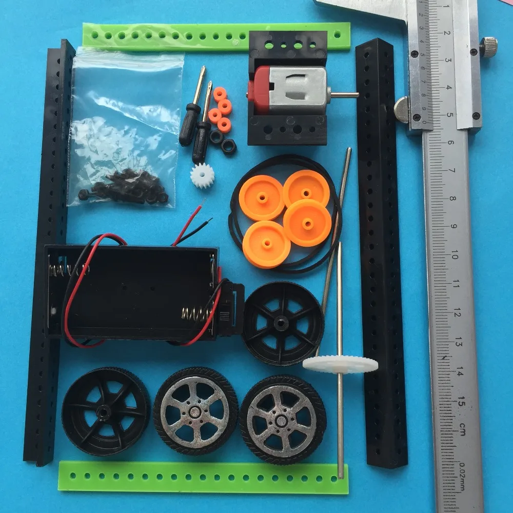 1 компл. J262Y DIY Модель четырехколесный автомобиль маленькая игрушка автомобиль собрать обучение и технологии