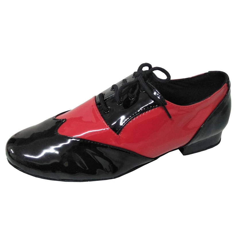 Zapatos profesionales de salón para hombre, calzado de baile de Salsa latina, negro y rojo para adultos, de baile de noche para miembros de interior|Calzado de baile| - AliExpress