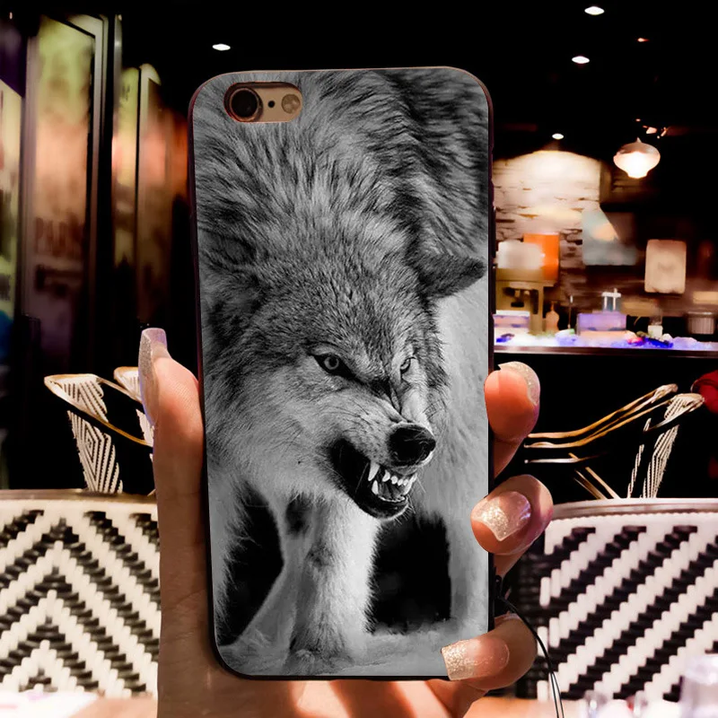 MaiYaCa Running Fierce wolf New Personalized print Phone Accessories Case for Apple iPhone 8 7 6 6S Plus X 5 5S SE 5C Cellphones