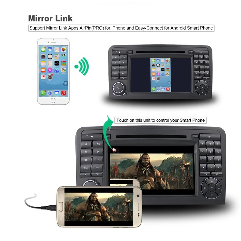Clearance HIFIF Eight Core 2GB RAM 3G WIFI Android 6.01 Car DVD Radio For Mercedes/Benz ML GL Class W164 ML300 ML350 ML450 ML500 2005-2012 10