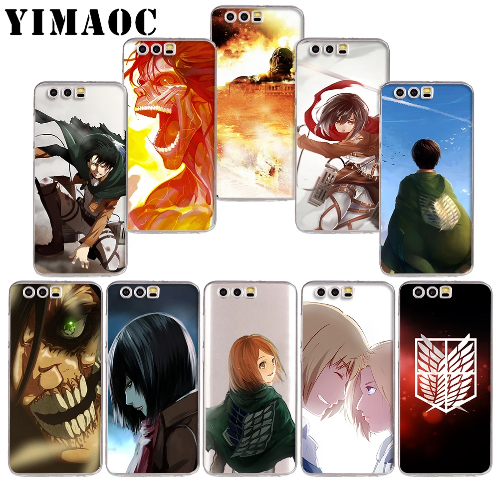 

YIMAOC 58z Attack On Titan Anime Soft TPU Case for Huawei Honor 10 9 lite 7A Pro 7C 7X 8X Nove 3 3i