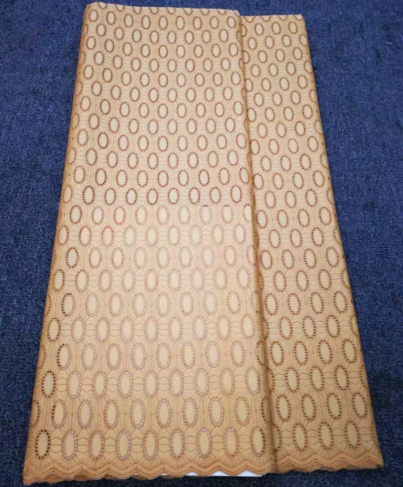 

(5yards/pc) high grade African men fabric elegant embroidered polish cotton lace fabric soft Swiss lace for party dress CL3221
